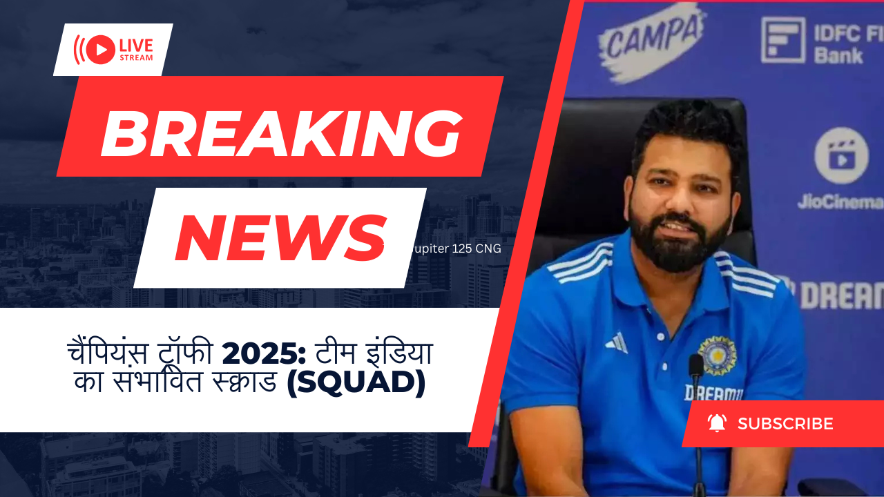 India Squad for Champions Trophy 2025